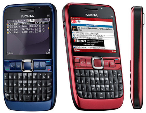 全键盘中端智能手机诺基亚E63评测 - 3G手机大全
