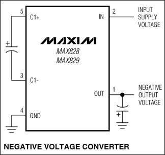 MAX828,MAX829:典型工作电路