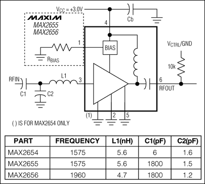MAX2654,MAX2655,MAX2656:典型工作电路