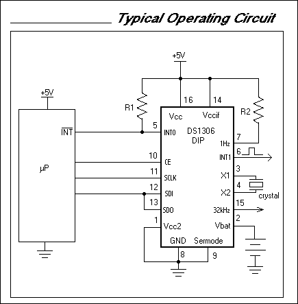 DS1306：典型工作电路
