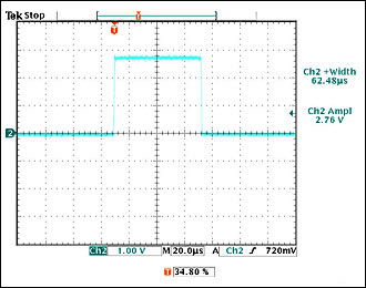 图3. 触发脉冲加到DTC144EUA数字晶体管