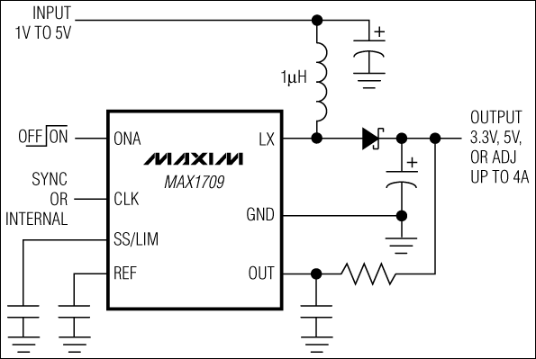 MAX1709: Typical Operating Circuit