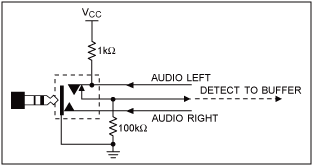 Figure 1. An automatic jack-detection circuit.