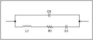 Figure 3. Crystal equivalent circuit.