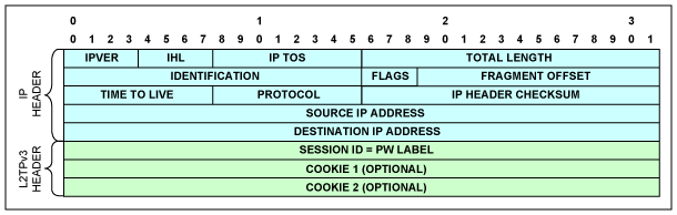 图8. L2TPv3/IPv4报头