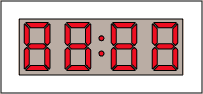 Figure 2. 4-digit clock display.