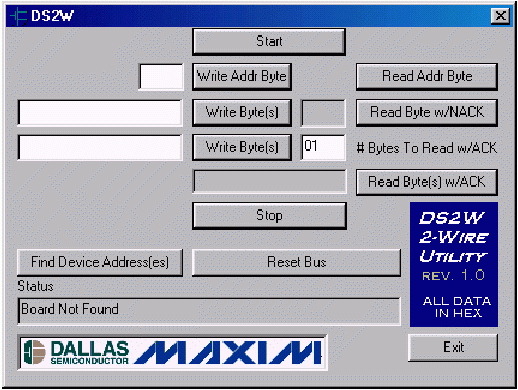 Figure 6. GUI interface for DS2W.