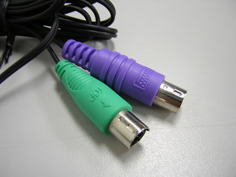 PS2接口的MINI-DIN连接器接口定义图-+接口\/总