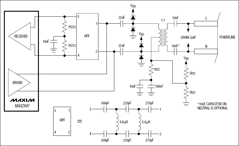 MAX2981: Typical Operating Circuit