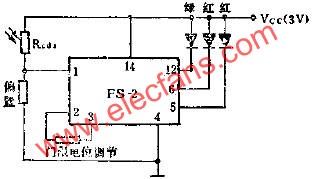 FS-2电测光集成电路的应用电路图  www.elecfans.com