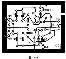 自制有源RC二分频HI-FI放大器电路图