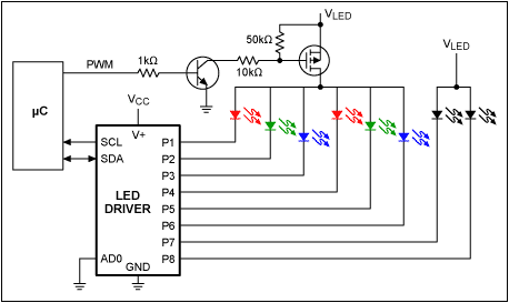 Figure 2. A power MOSFET serves as the switching device.