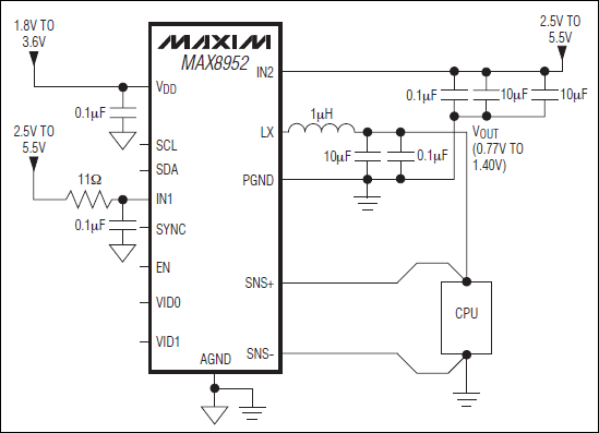 MAX8952: Typical Operating Circuit