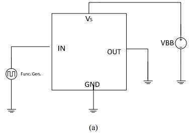 图2（a）用于短路表征的电路原理图
