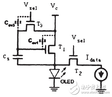  电流控制型3-TFT像素电路