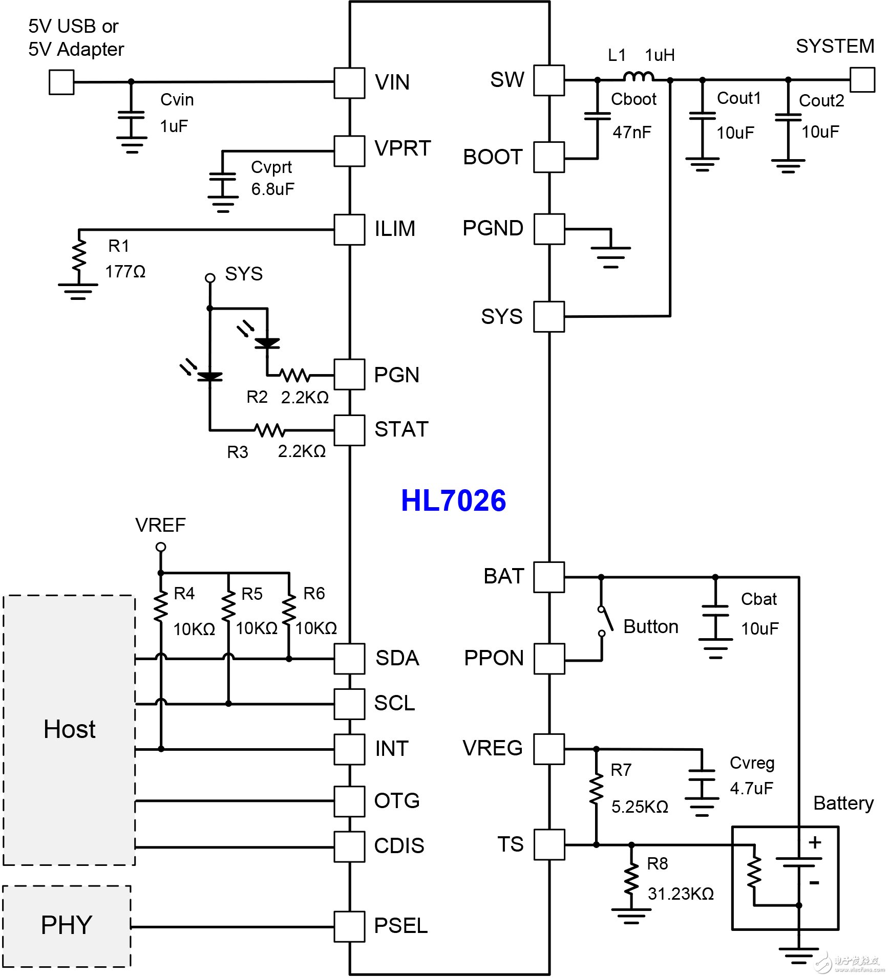 通过MTK平台认证的希荻微HL7026快充芯片方案