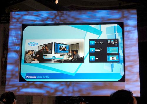 运用云技术的网络电视可以享受Skype通信