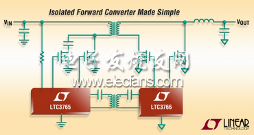 Linear推出同步正向转换器芯片组:LTC3765和LTC3766 