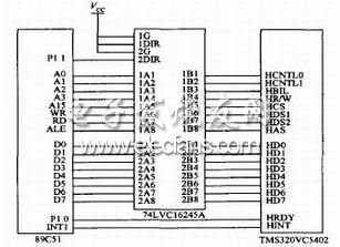 TI74LVC16245A芯片电平转换硬件电路