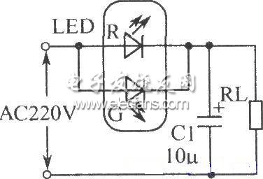 LED半波整流电路