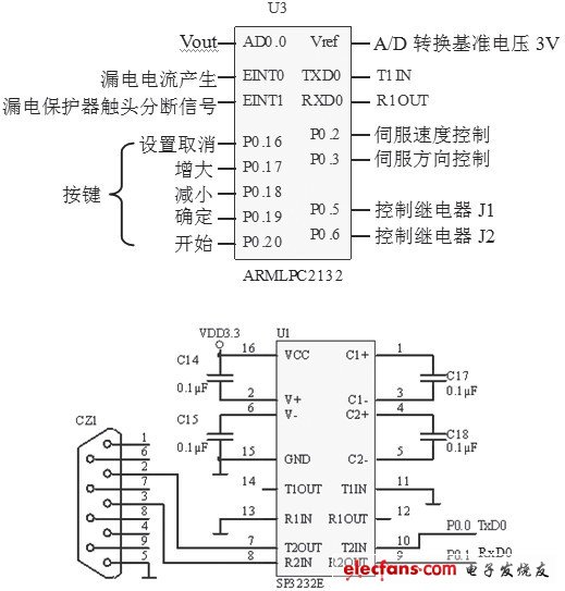 图4 A/D转换及控制电路