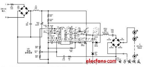 IRS2530D离线LED控制电路