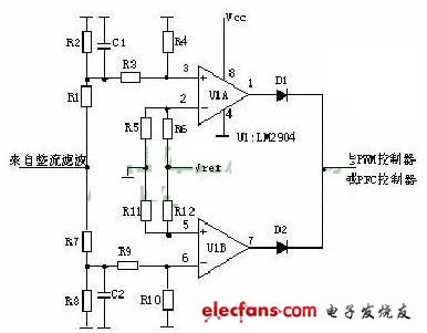 输入过欠压保护电路原理图-+应用电子电路-+电