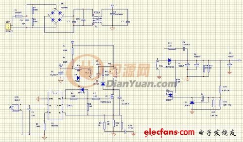 ob2263设计电路图 - 电源高手制作简单的反激电源(图解,超详细)