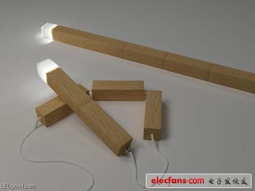 高自由度的diy木质led灯 - 消费电子产品创意