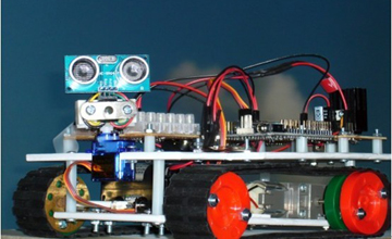 外国牛人DIY超声波传感器检测避障机器人（图文）