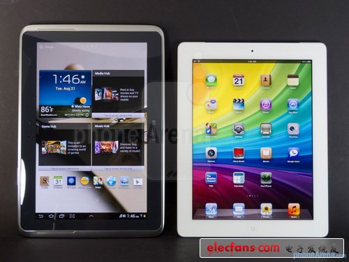 三星Note 10.1对比iPad 3 综合实力苹果占优 - 