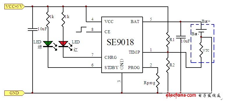 图3  SE9018典型应用电路