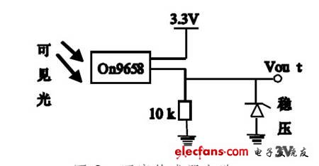 图3 照度传感器电路