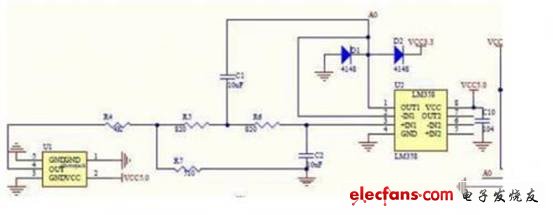 电压跟随和前置放大电路