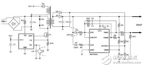 图3：NCP4354典型电路图