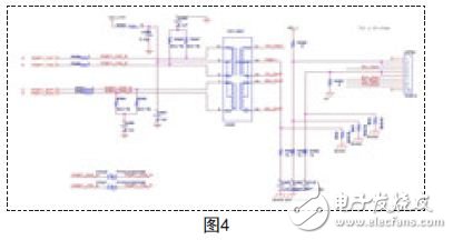 以太网的数据信号，经过IP175C处理器进行交换处理，信号从RJ45端口输出，接口电路如图4所示。