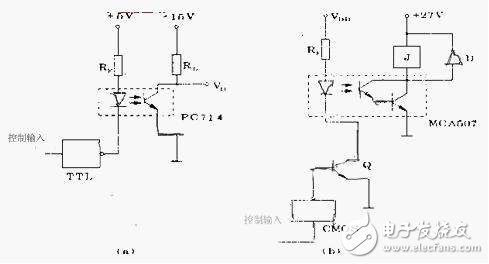 光电隔离应用设计电路图 - 光电隔离电子电路图