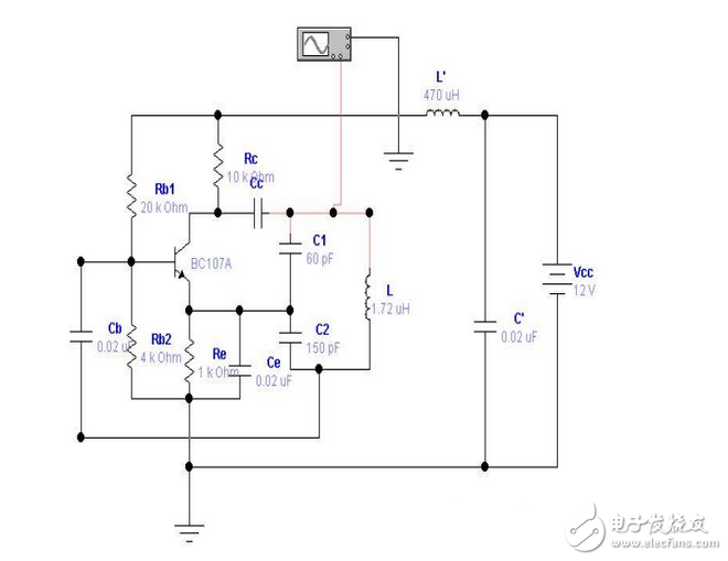 LC正弦波振荡器电路设计图
