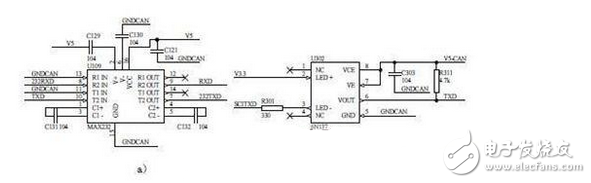 I2C与串口通信模块电子电路设计