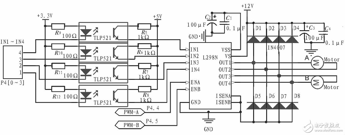 智能小车主控系统电路设计图剖析 —电路图天天读（218）