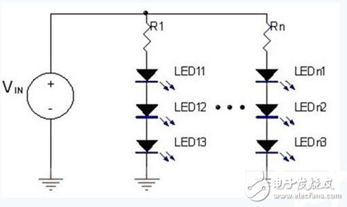 图1：定电压LED驱动器。