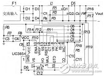 图2 Boost PFC AC/DC 变换器电路原理图