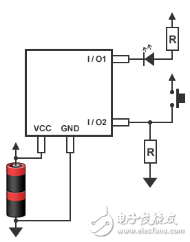 图4：安装单片机的LED电路图