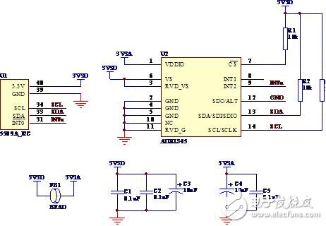 ADXL345采用I2C模式与tms320vc5509A接口