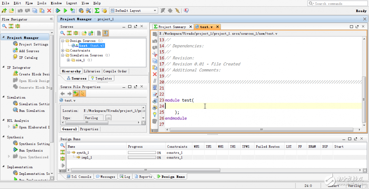Xilinx Vivado的使用详细介绍（1）：创建工程、编写代码、行为仿真、Testbench