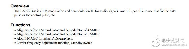 调频调制器和解调器的音频信号