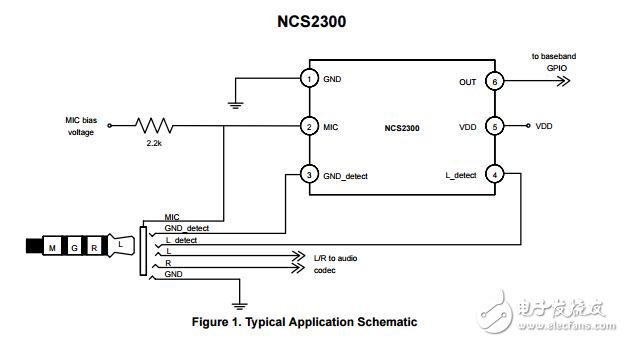NCS2300：耳机检测接口