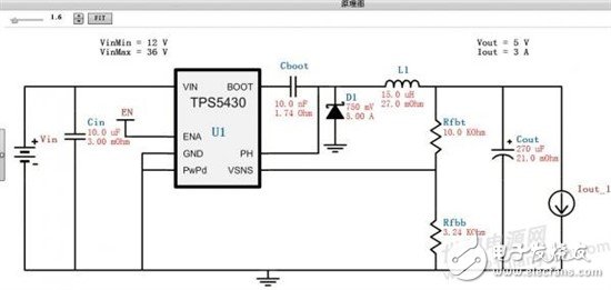 TI WEBENCH：如何设计TPS5430的应用电路？