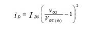 在转移特性曲线上，gm 是曲线在某点上的斜率，也可由iD的表达式求导得出，单位为 S 或 mS。