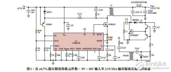 反激式控制器简化低输入电压DC/DC转换器的设计